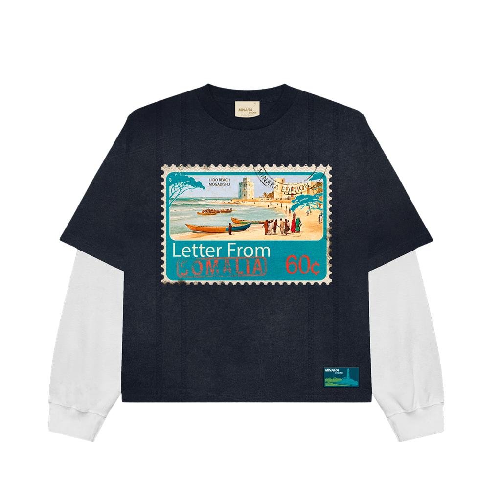 LETTER FROM SOMALIA - DOUBLE LAYERED T-SHIRT
