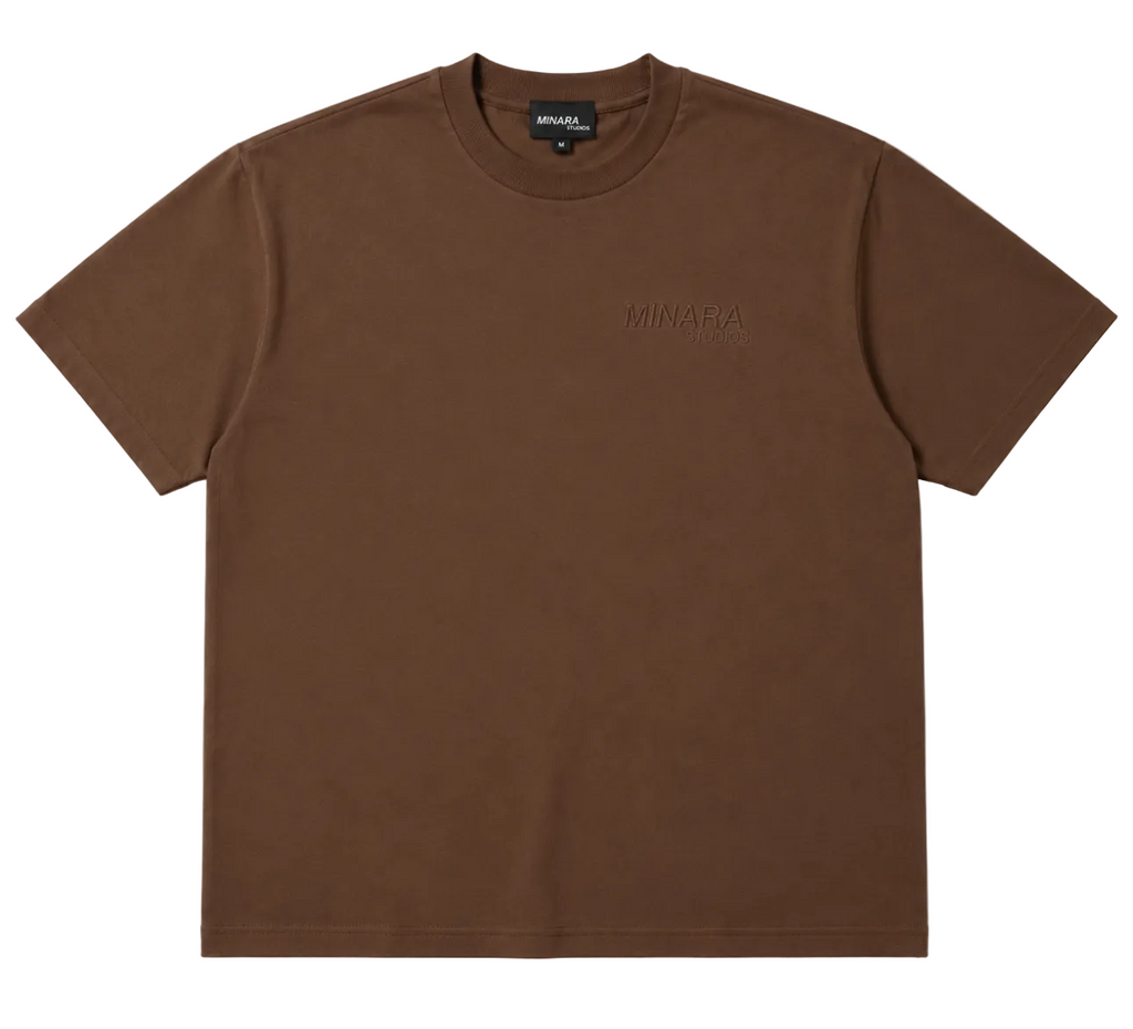 MINARA SUMMER LOGO TEE - BROWN