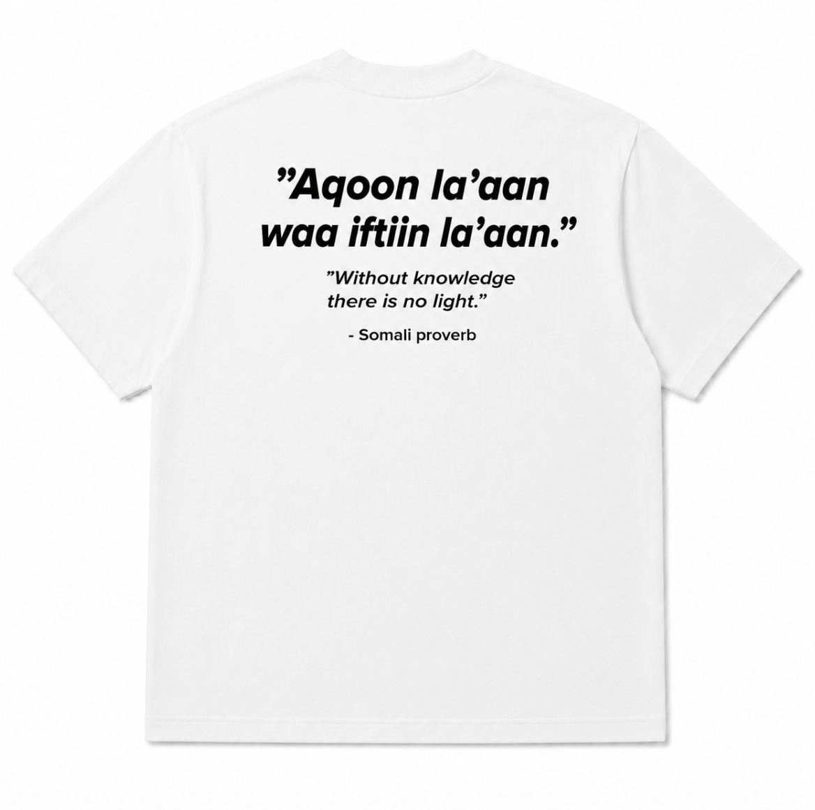 MINARA PROVERBS TEE - WHITE